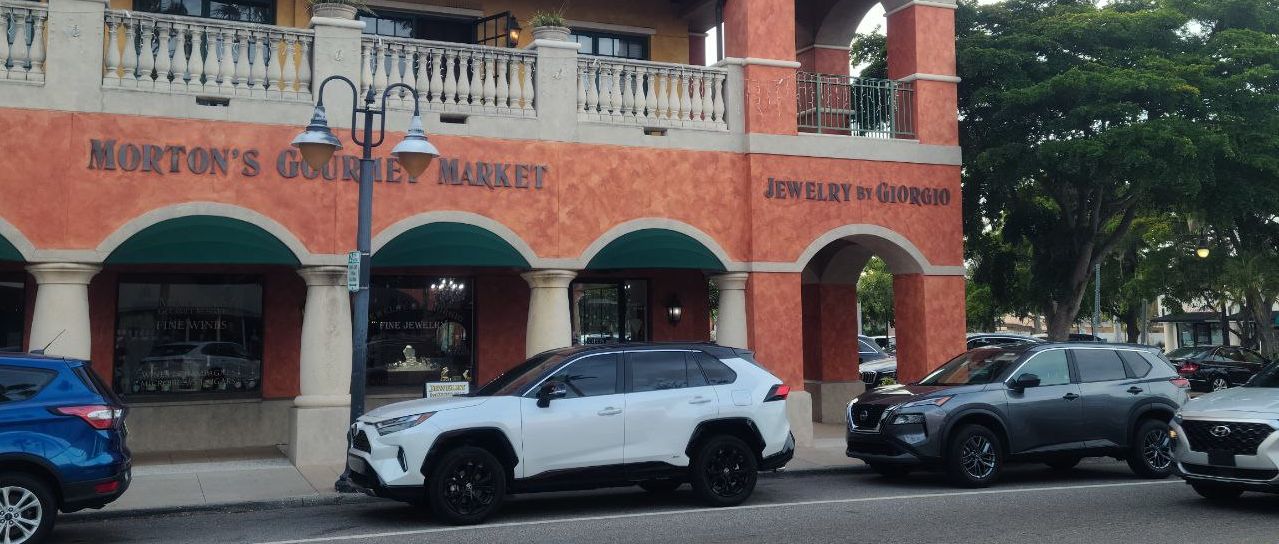 Jewelry By Giorgio store front in Morton’s Gourmet Market, Sarasota, FL